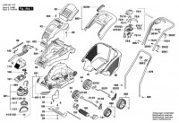 Bosch 3 600 H81 C73 ROTAK 40 GC Lawnmower Spare Parts